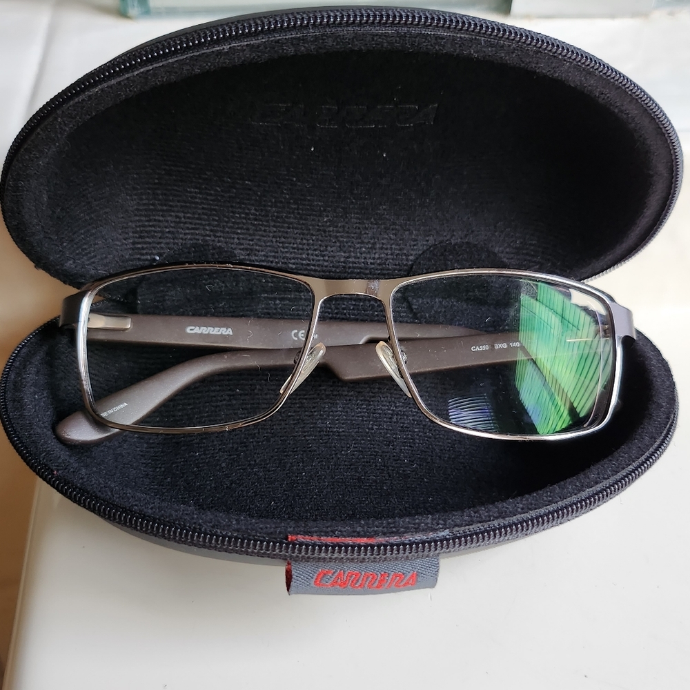 CARRERA CA5504 BXG Eyeglasses Frame Gunmetal/Brown - Picture 7 of 8